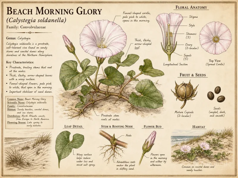 Beach Morning Glory (Calystegia soldanella)