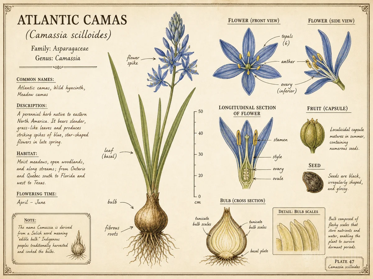 Atlantic Camas (Camassia scilloides)
