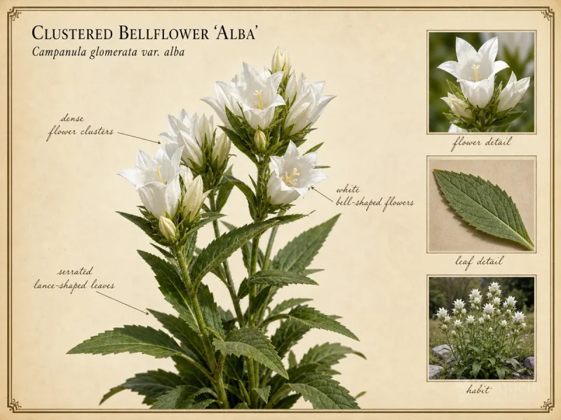 Clustered Bellflower 'Alba' — Tall spikes (13)