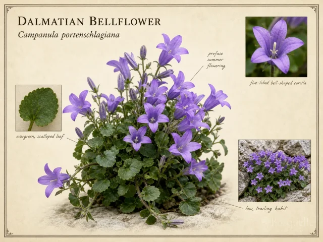 Dalmatian Bellflower (Campanula portenschlagiana)