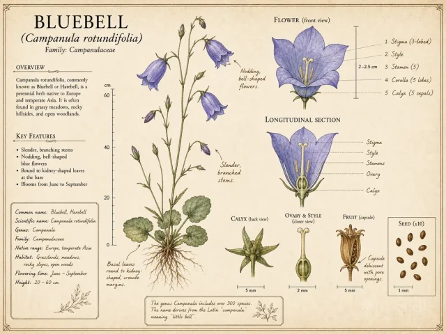 Bluebell (Campanula rotundifolia)