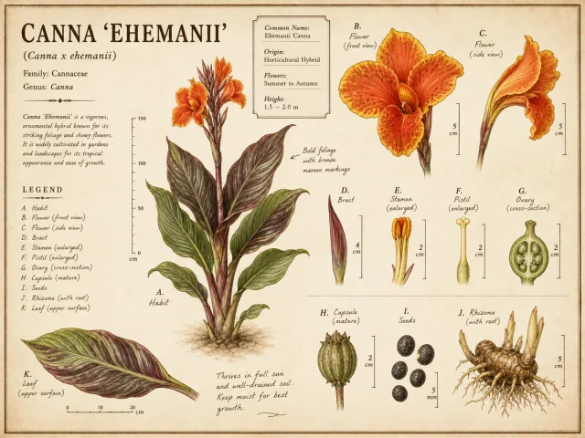 Canna ‘Ehemanii’ (Canna x ehemanii)