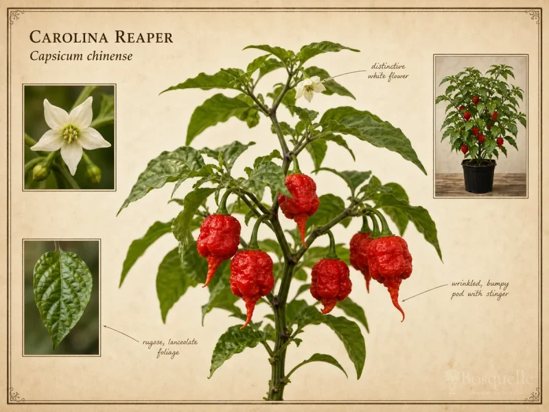 Carolina Reaper — Mild chiles (Capsicum annuum) · Browse by kind