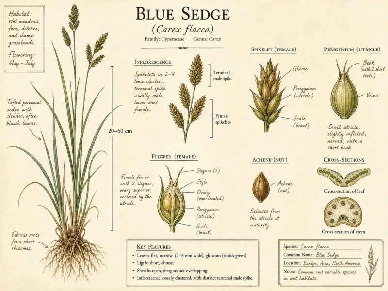 Blue Sedge (Carex flacca)