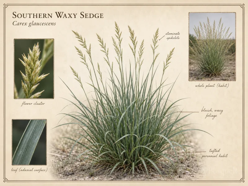 Southern Waxy Sedge (Carex glaucescens)