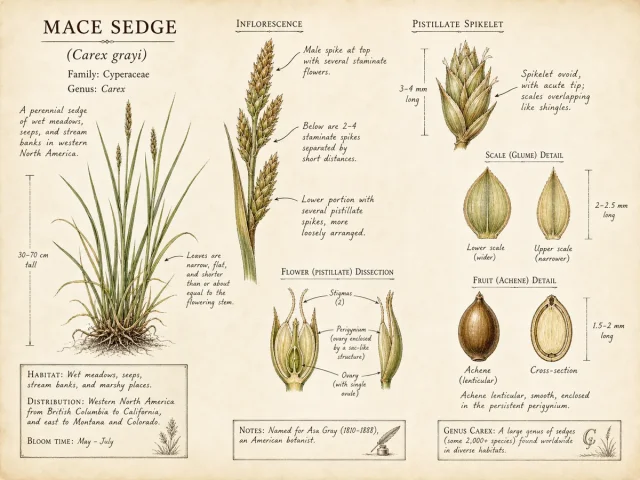Mace Sedge (Carex grayi)