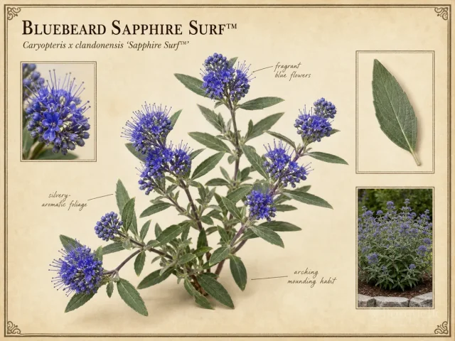 Bluebeard Sapphire Surf™ (Caryopteris x clandonensis Sapphire Surf™)