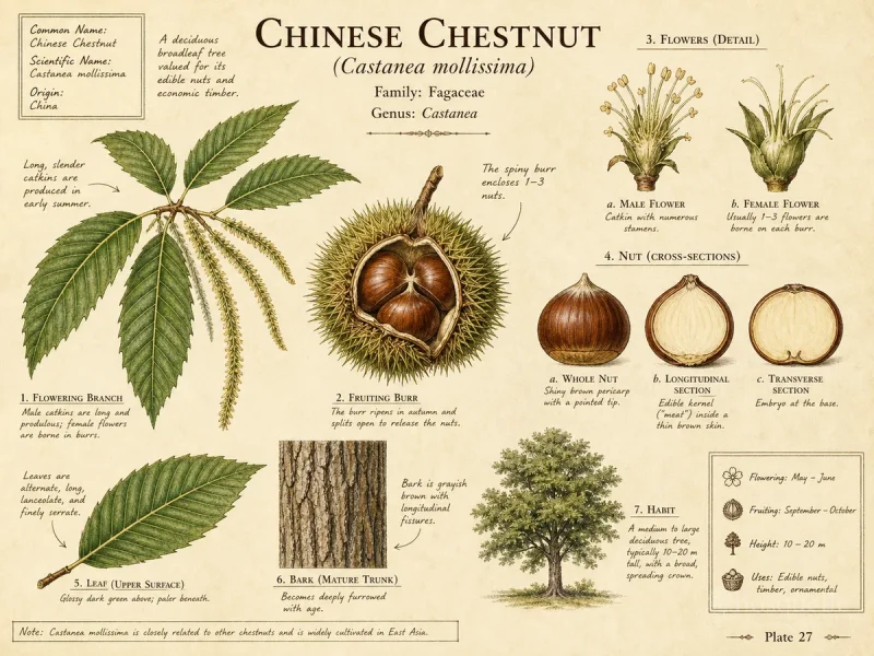 Chinese Chestnut (Castanea mollissima)