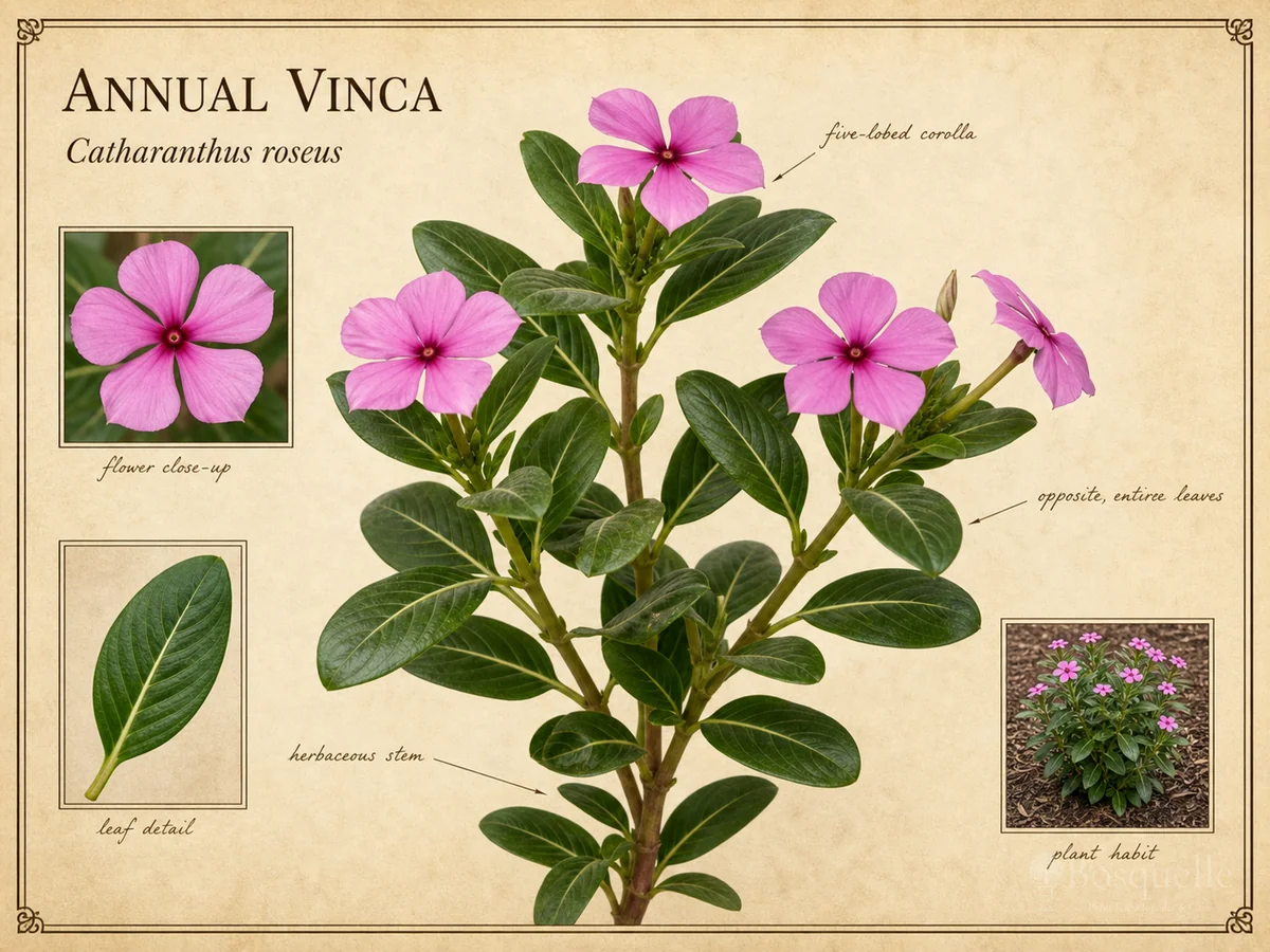 Annual Vinca (Catharanthus roseus)