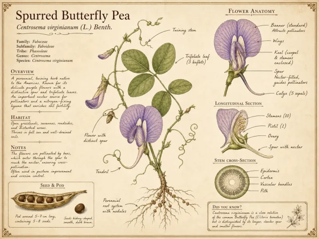 Spurred Butterfly Pea
