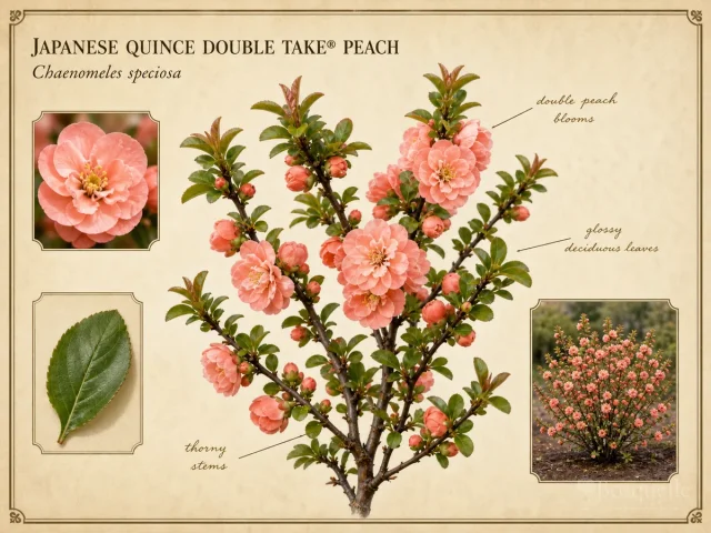 Japanese Quince Double Take® Peach (Chaenomeles speciosa Double Take® Peach)