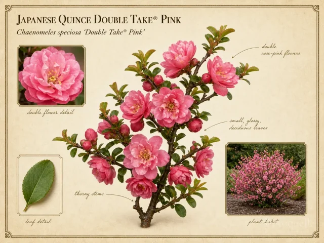 Japanese Quince Double Take® Pink (Chaenomeles speciosa Double Take® Pink)