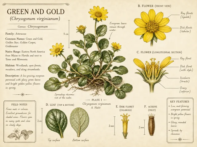 Green And Gold (Chrysogonum virginianum)
