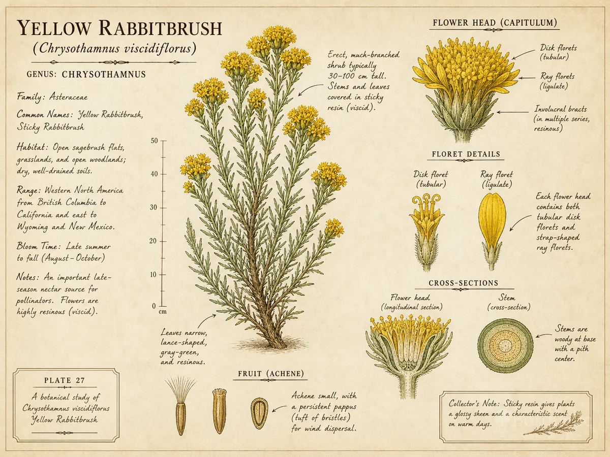 Yellow Rabbitbrush (Chrysothamnus viscidiflorus)