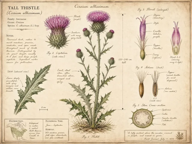Tall Thistle (Cirsium altissimum)