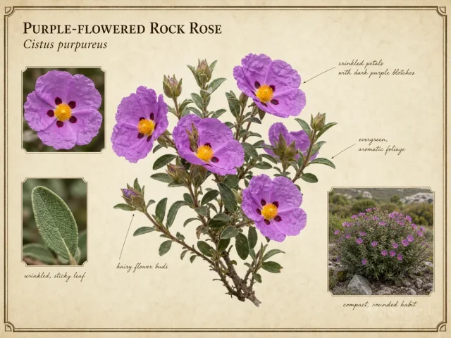 Purple-Flowered Rock Rose