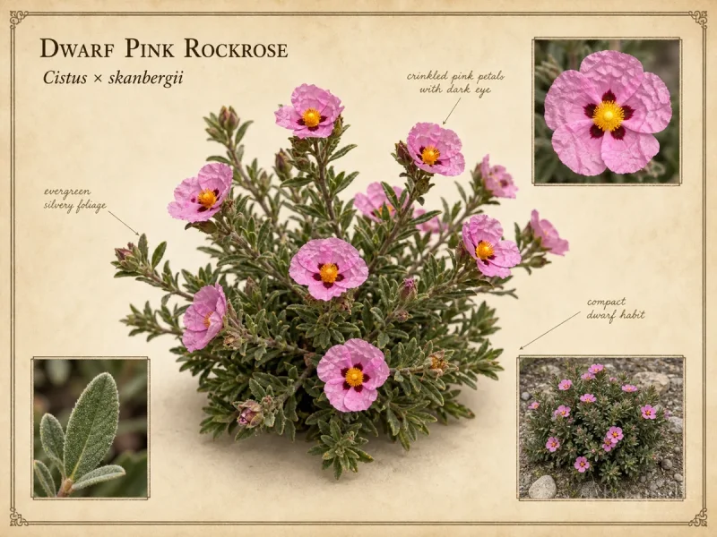 Dwarf Pink Rockrose (Cistus × skanbergii)