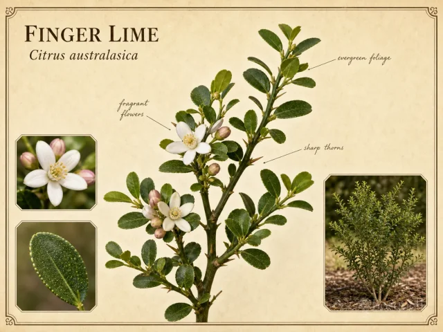 Finger lime (Citrus australasica)