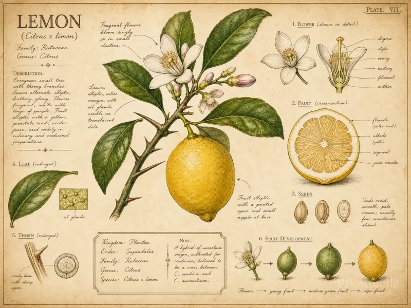 Lemon (Citrus x limon)