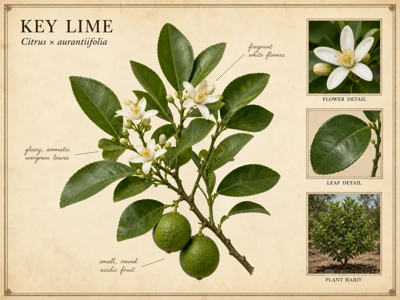 Key Lime (Citrus × aurantiifolia)