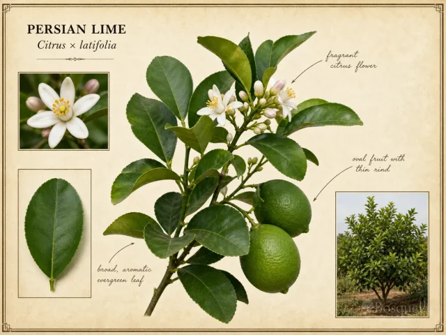 Persian Lime (Citrus × latifolia)
