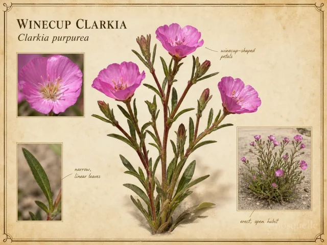 Winecup Clarkia (Clarkia purpurea)