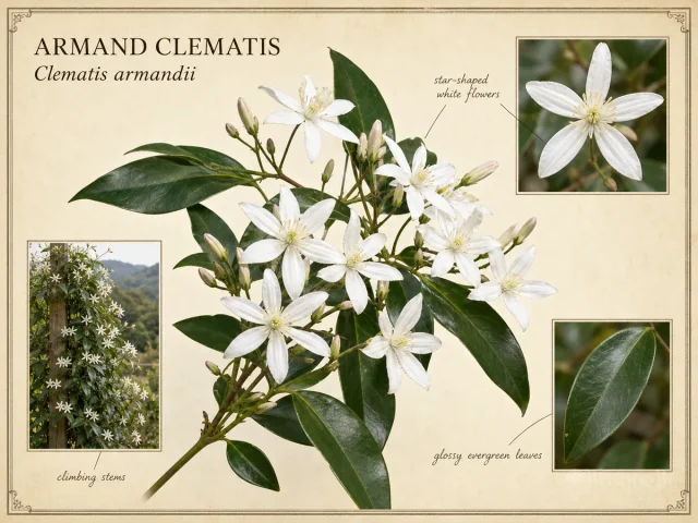 Armand Clematis (Clematis armandii)