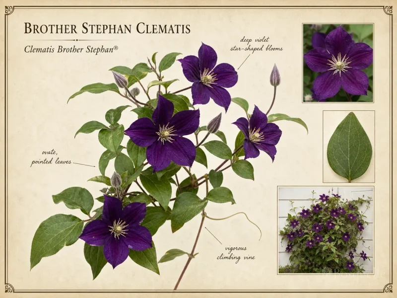 Brother Stephan Clematis (Clematis Brother Stephan®)