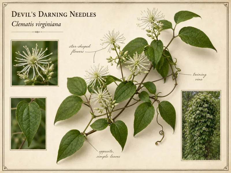 Devil’s Darning Needles (Clematis virginiana)
