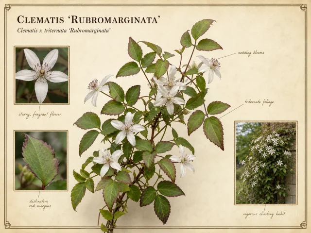 Clematis 'Rubromarginata'