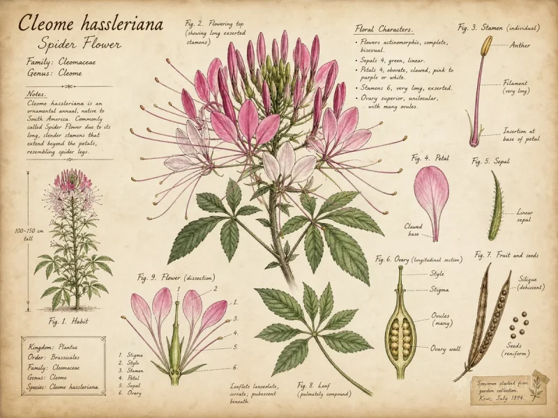 Spider Flower (Cleome hassleriana)