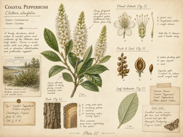 Coastal Pepperbush (Clethra alnifolia)