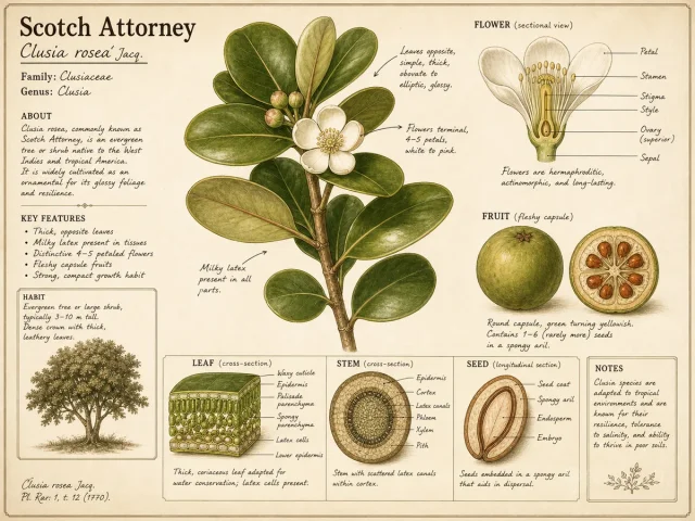 Scotch Attorney (Clusia rosea)