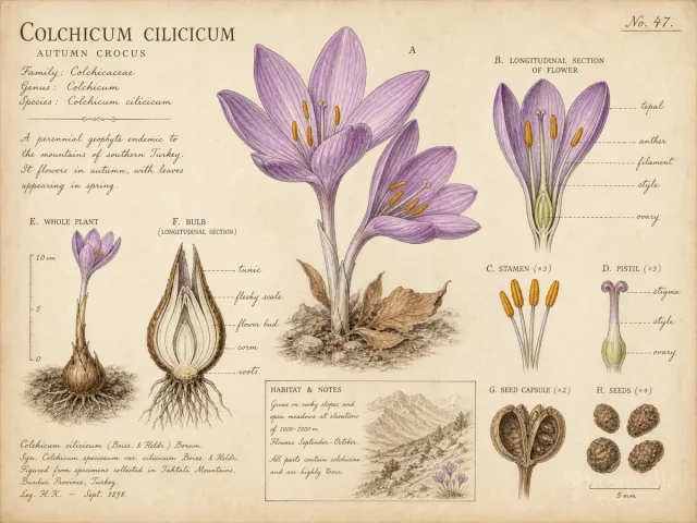 Autumn Crocus (Colchicum cilicicum)
