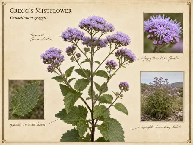 Gregg’s Mistflower (Conoclinium greggii)