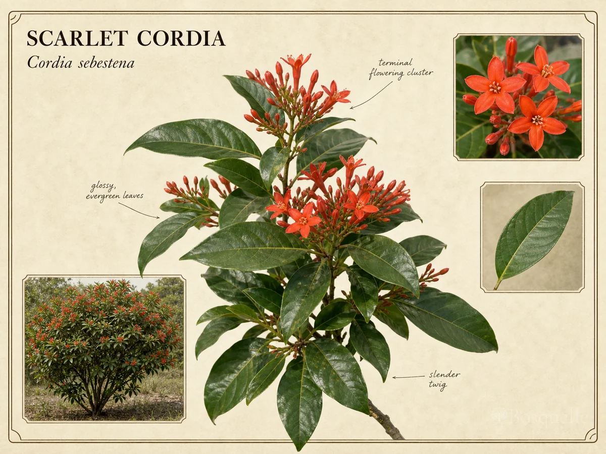 Scarlet Cordia (Cordia sebestena)