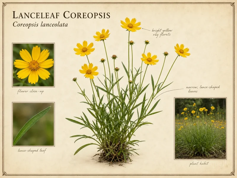 Lanceleaf Coreopsis (Coreopsis lanceolata)