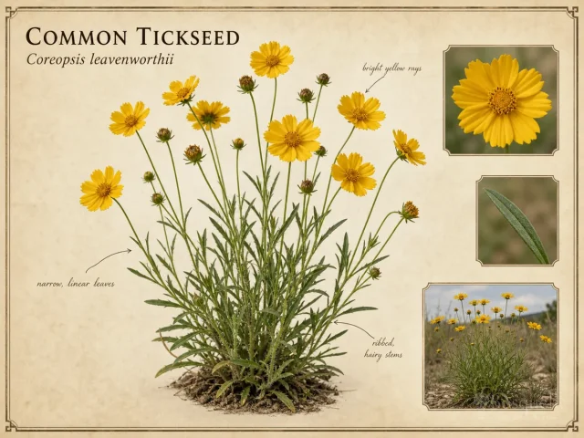 Common Tickseed (Coreopsis leavenworthii)
