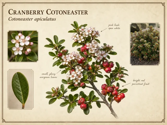Cranberry Cotoneaster (Cotoneaster apiculatus)