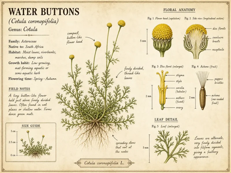Water Buttons (Cotula coronopifolia)