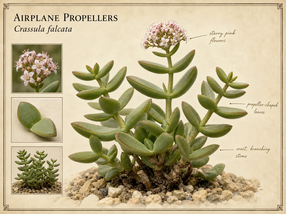 Airplane Propellers (Crassula falcata)