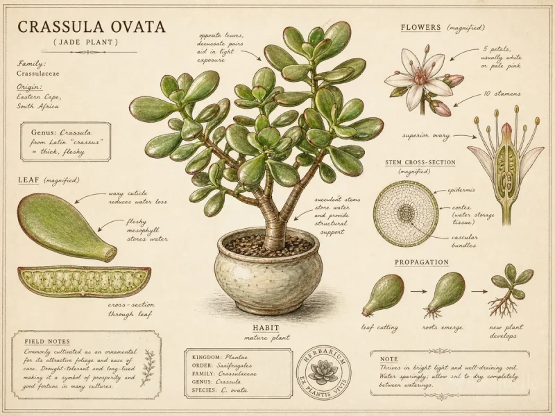 Jade Plant (Crassula ovata)