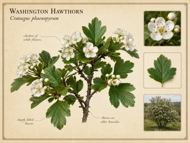 Washington Hawthorn (Crataegus phaenopyrum)