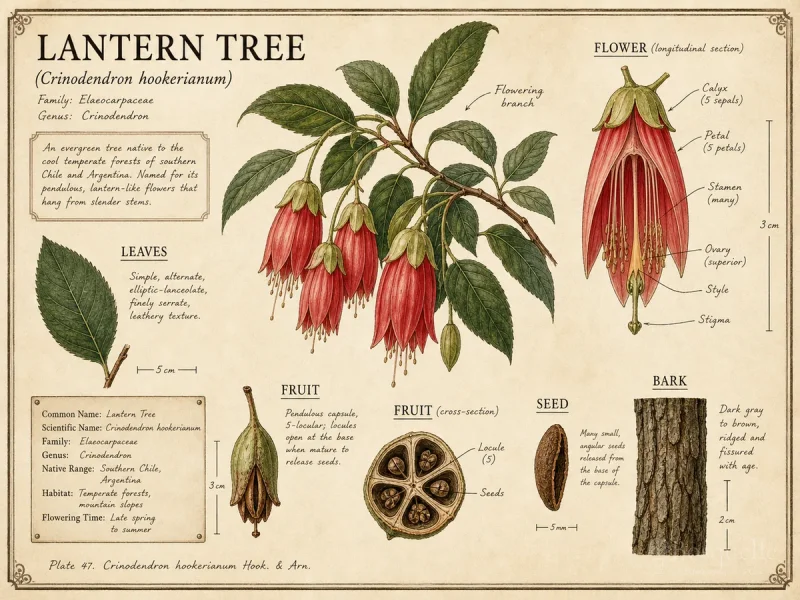 Lantern Tree (Crinodendron hookerianum)