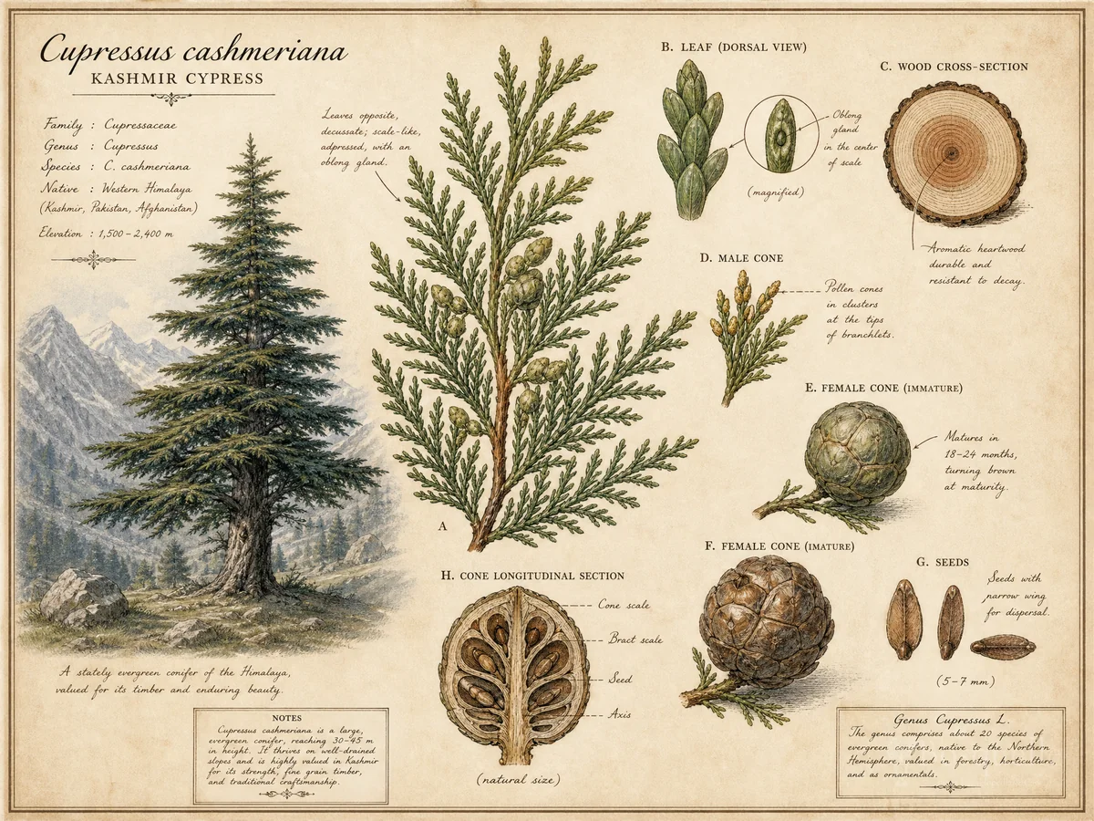 Kashmir Cypress (Cupressus cashmeriana)