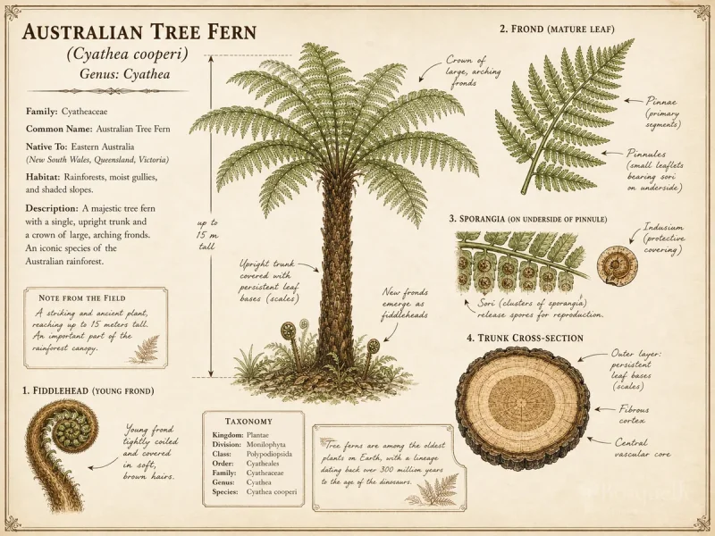 Australian Tree Fern (Cyathea cooperi)