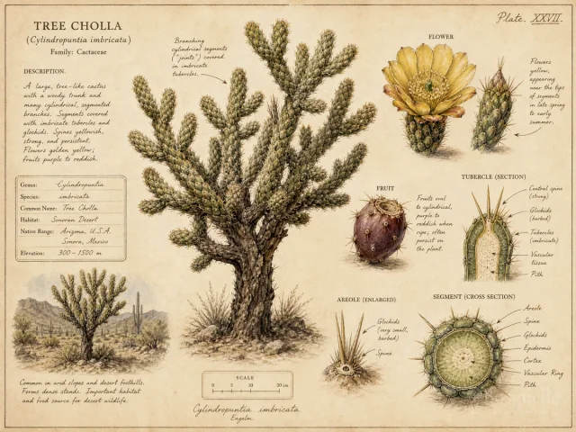 Tree Cholla (Cylindropuntia imbricata)