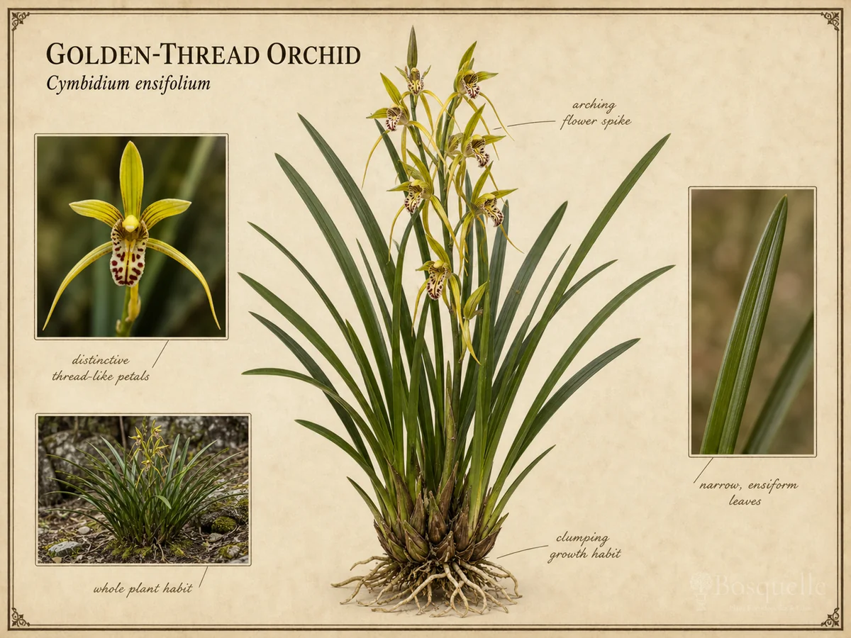 Golden-Thread Orchid (Cymbidium ensifolium)