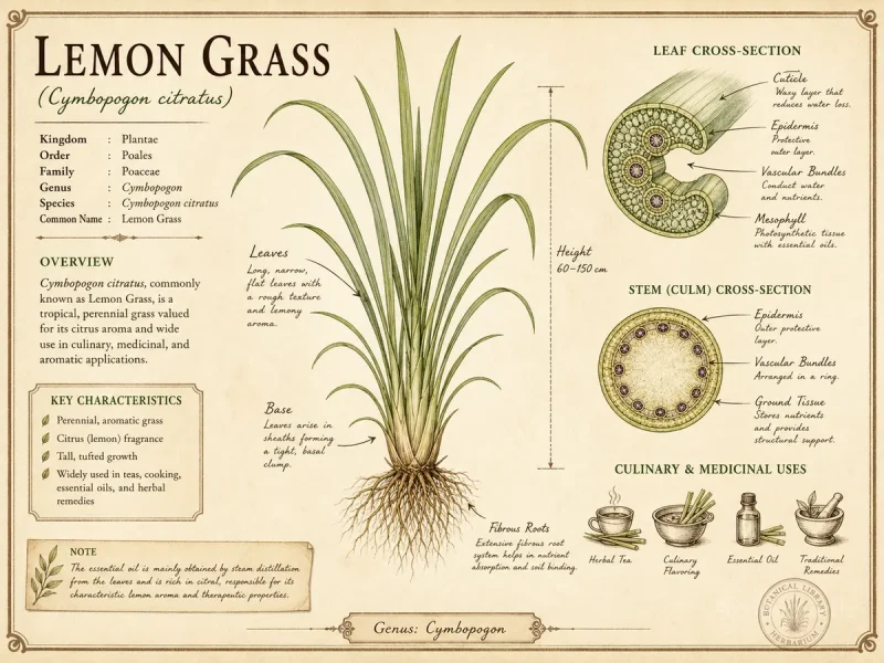 Lemon Grass — Bring the pot in before frost