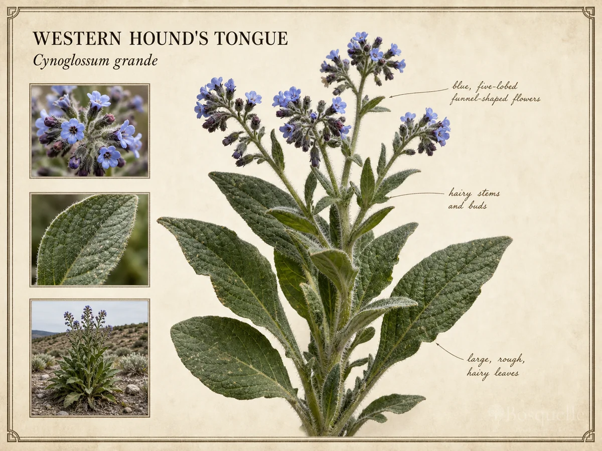 Western Hound’s Tongue (Cynoglossum grande)